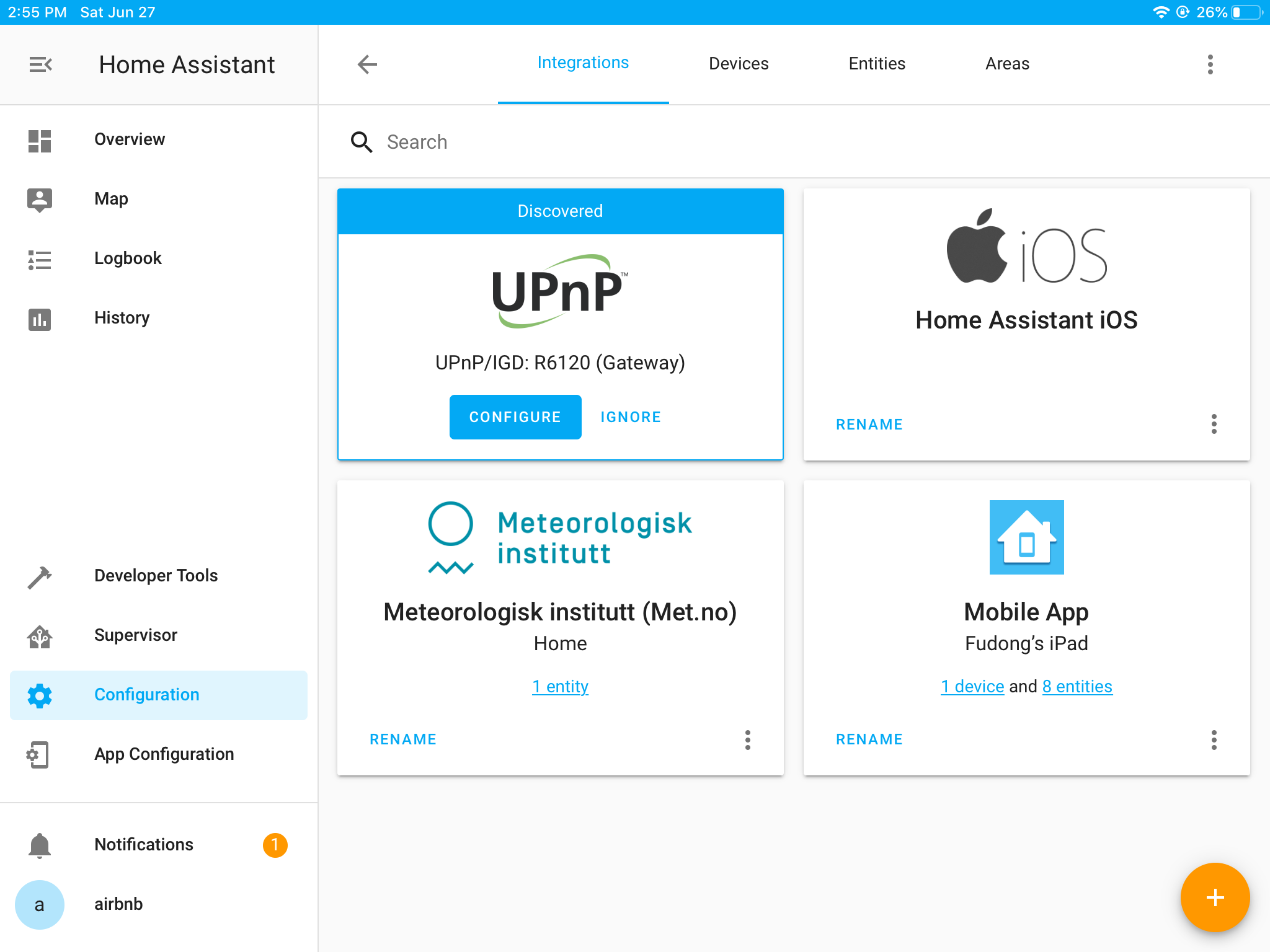 home assistant ios