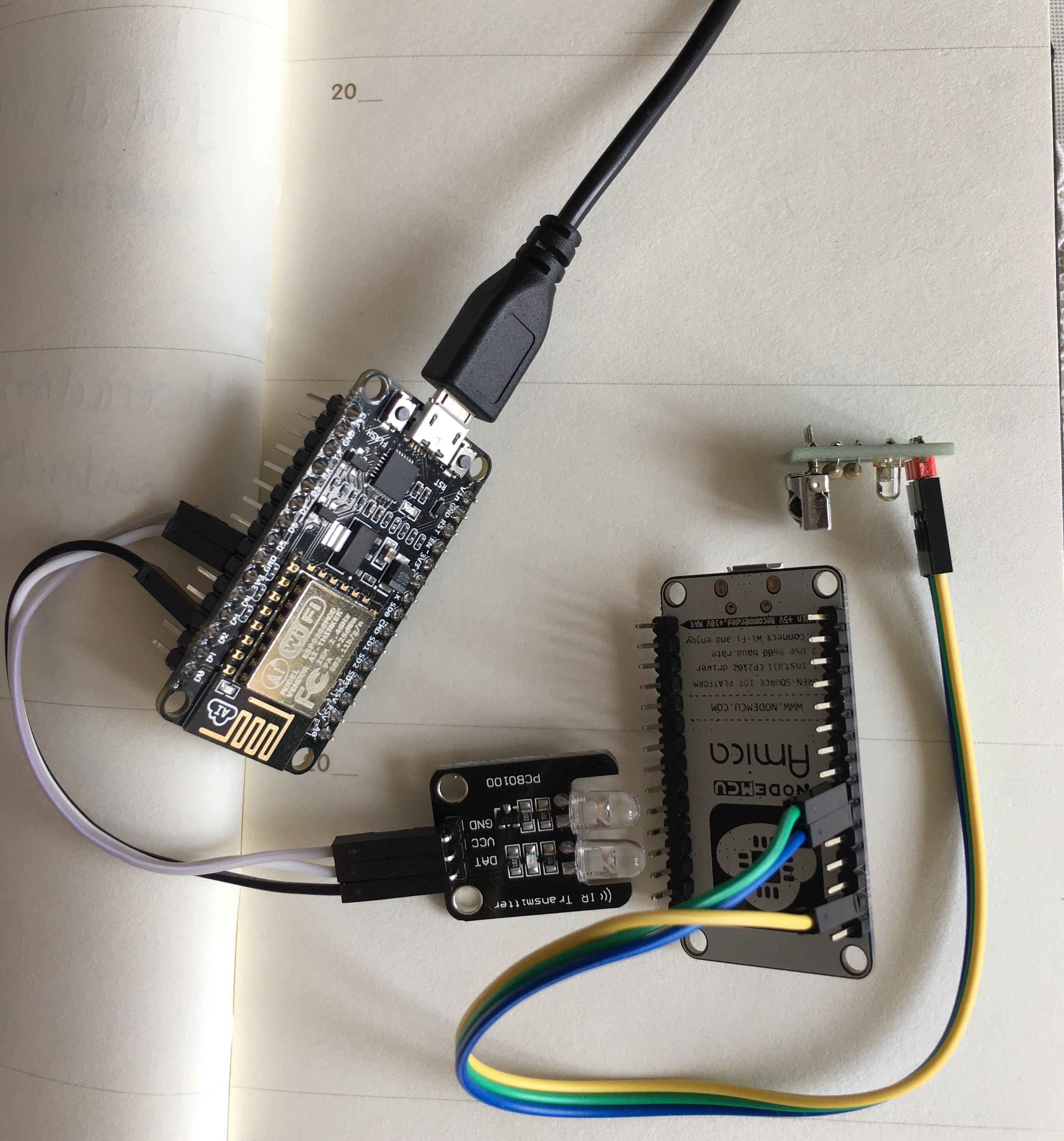 Connection IR module to nodemcu