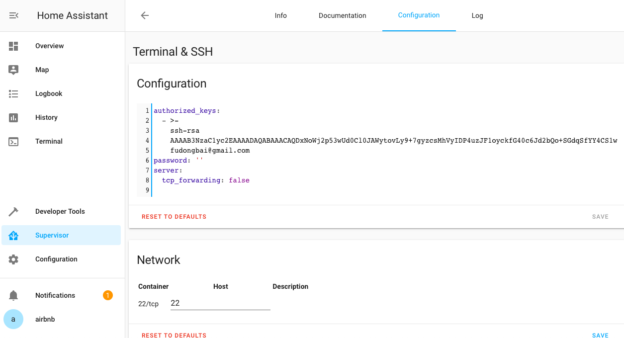 ssh config