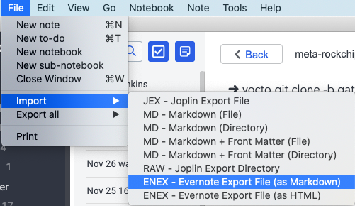 Export Notebook