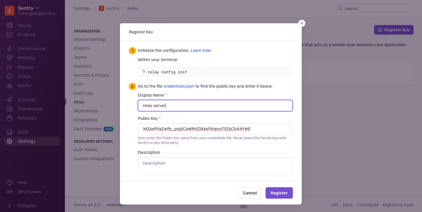 Relay register